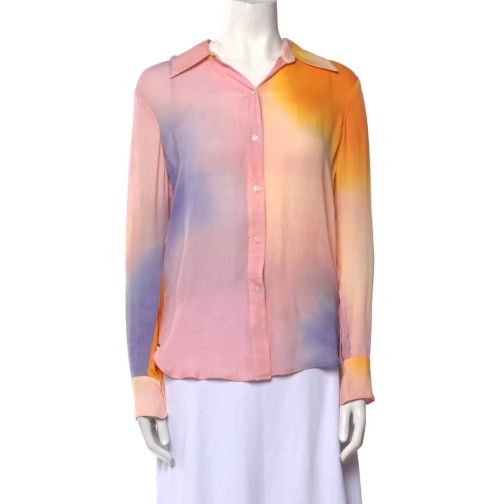 ALC watercolor silk blouse